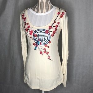 Johnny Was Los Angeles long sleeve top S